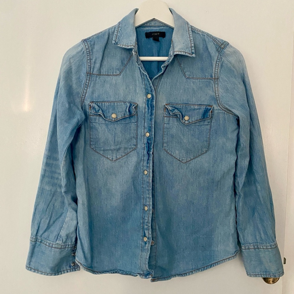J Crew denim shirt
